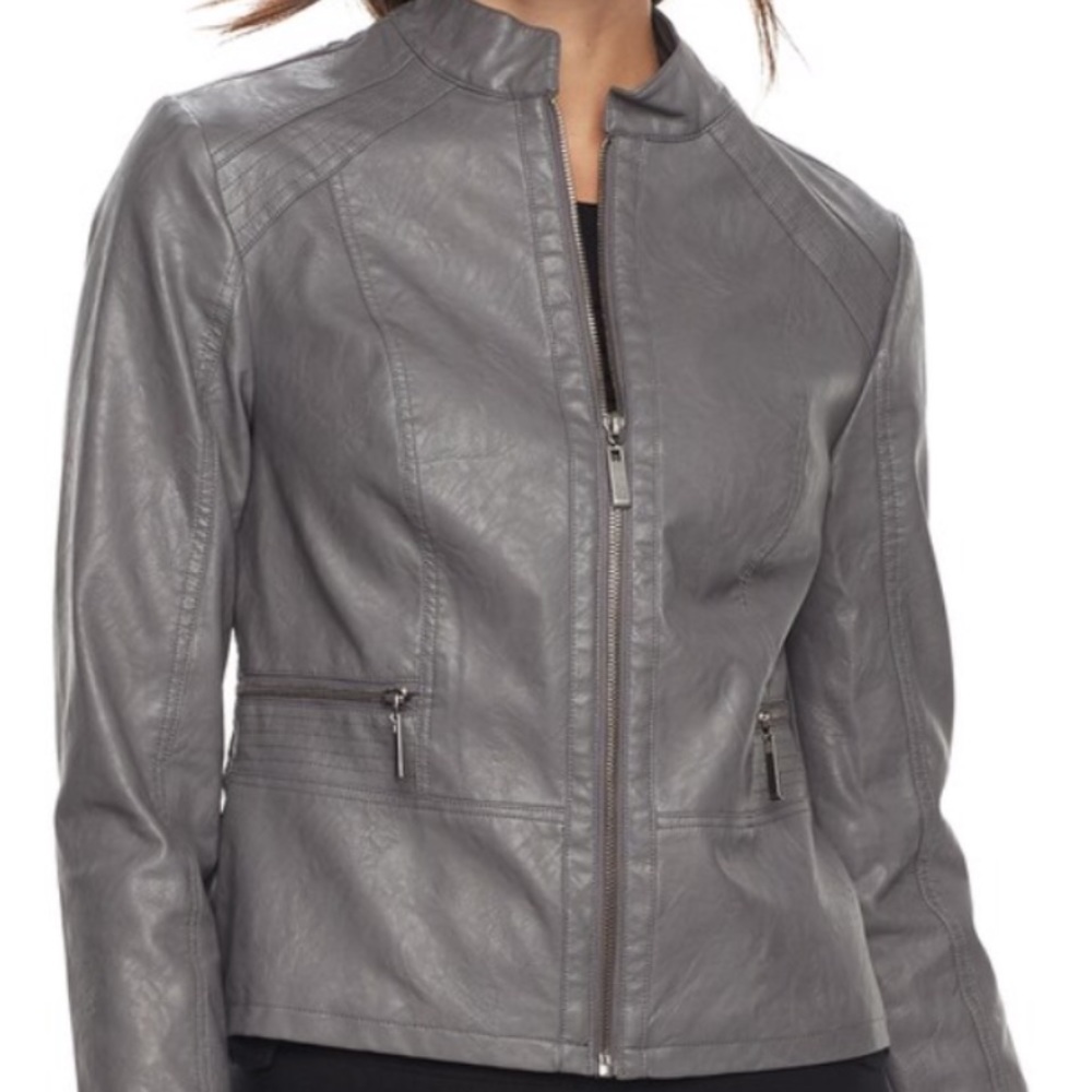Women's Apt. 9® Faux-Leather Jacket